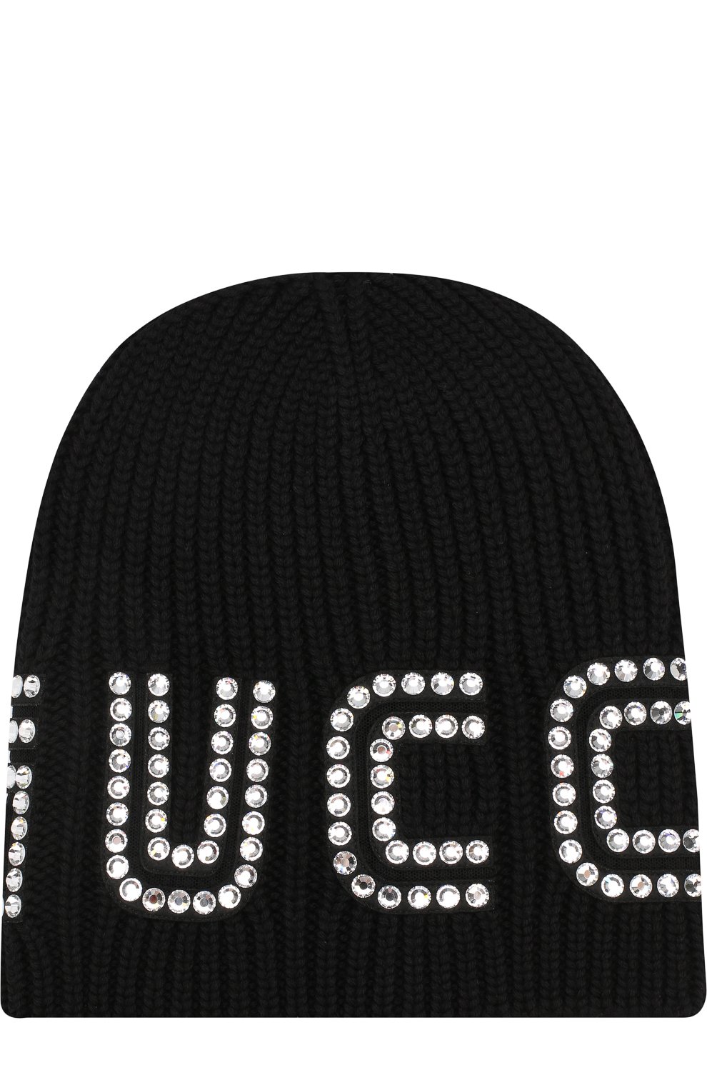 Шерстяная шапка с отделкой стразами GUCCI, арт. 528929/3GA88, фото 1