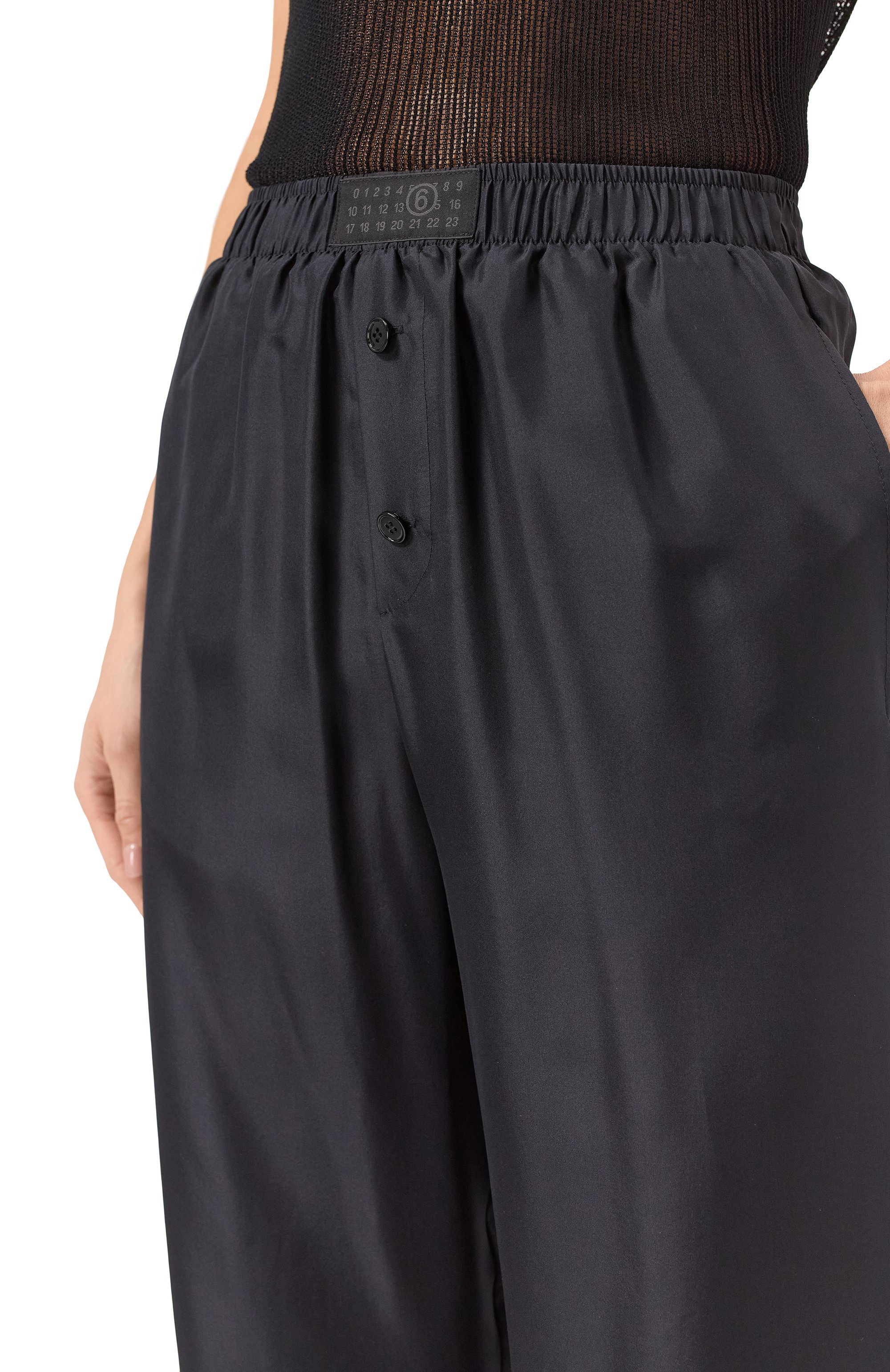 Шелковые брюки MM6, арт. S52KA0529/M35244, фото 5