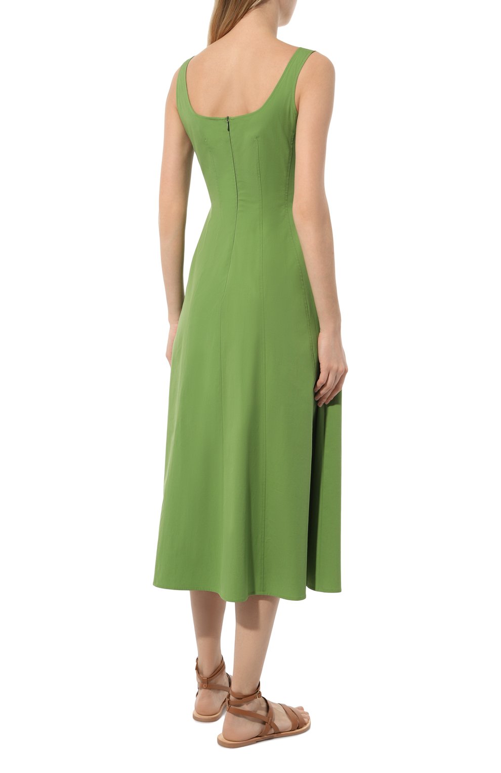 Хлопковое платье OLOLOL зеленого цвета по цене 49000 руб., арт. OLD255/3012.500/S24, фото 4 Хлопковое платье OLOLOL, арт. OLD255/3012.500/S24, фото 4