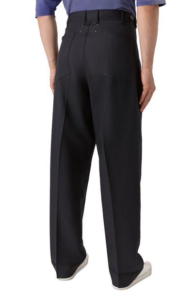 Брюки из шерсти и льна MAISON MARGIELA, арт. S50KA0678/M35287, фото 4