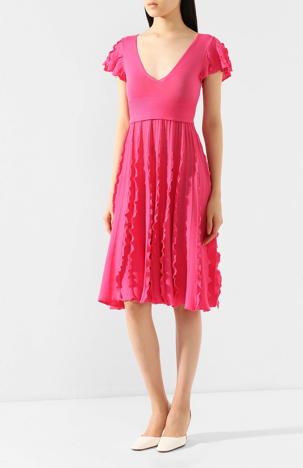 Хлопковое платье REDVALENTINO, арт. TR0KDB52/54G, фото 3