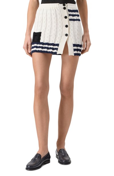 Хлопковая юбка MSGM, арт. 3841MDD193/257279, фото 3