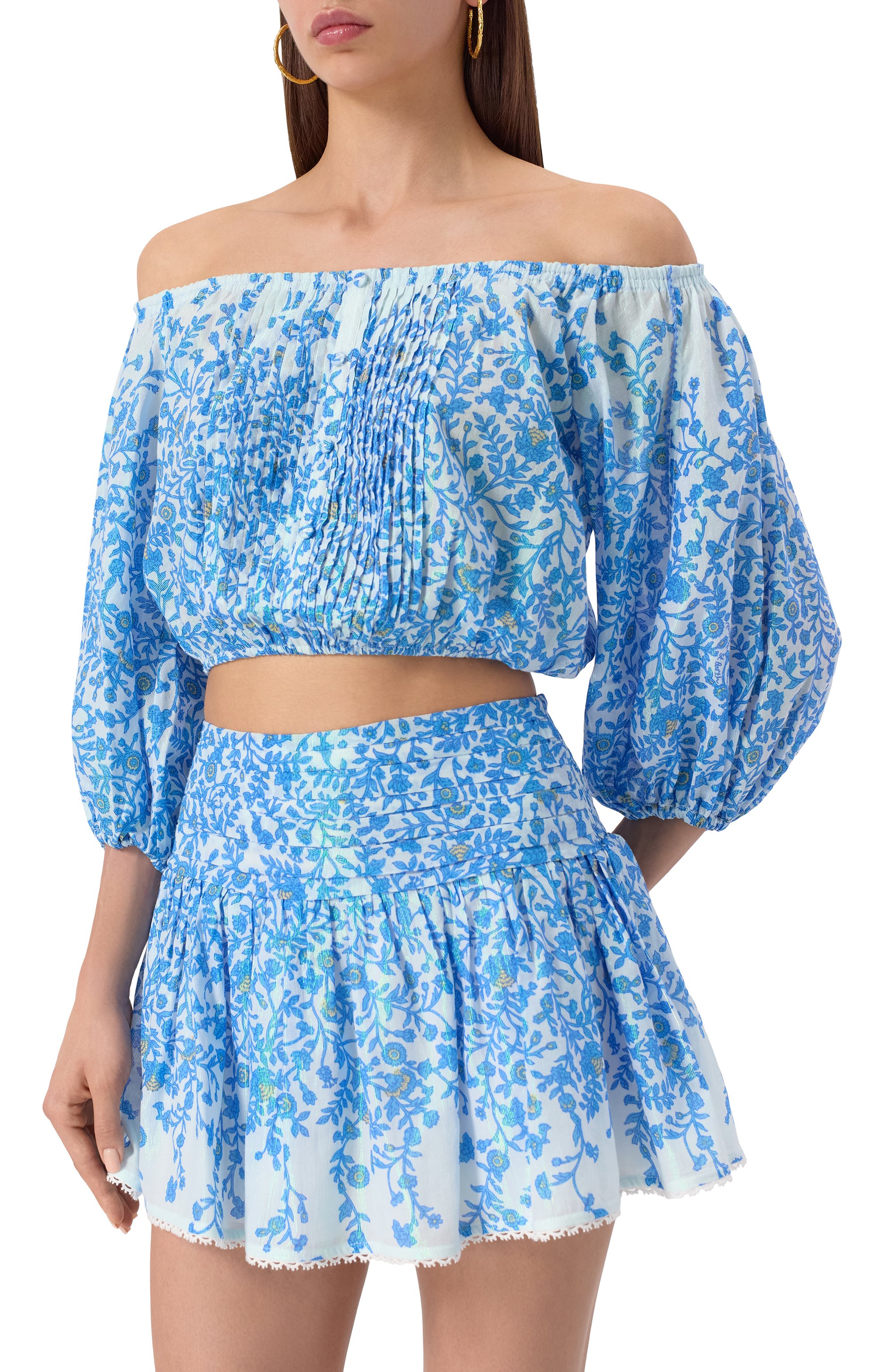 Хлопковый топ POUPETTE ST BARTH, арт. W3ZS25DK, фото 3