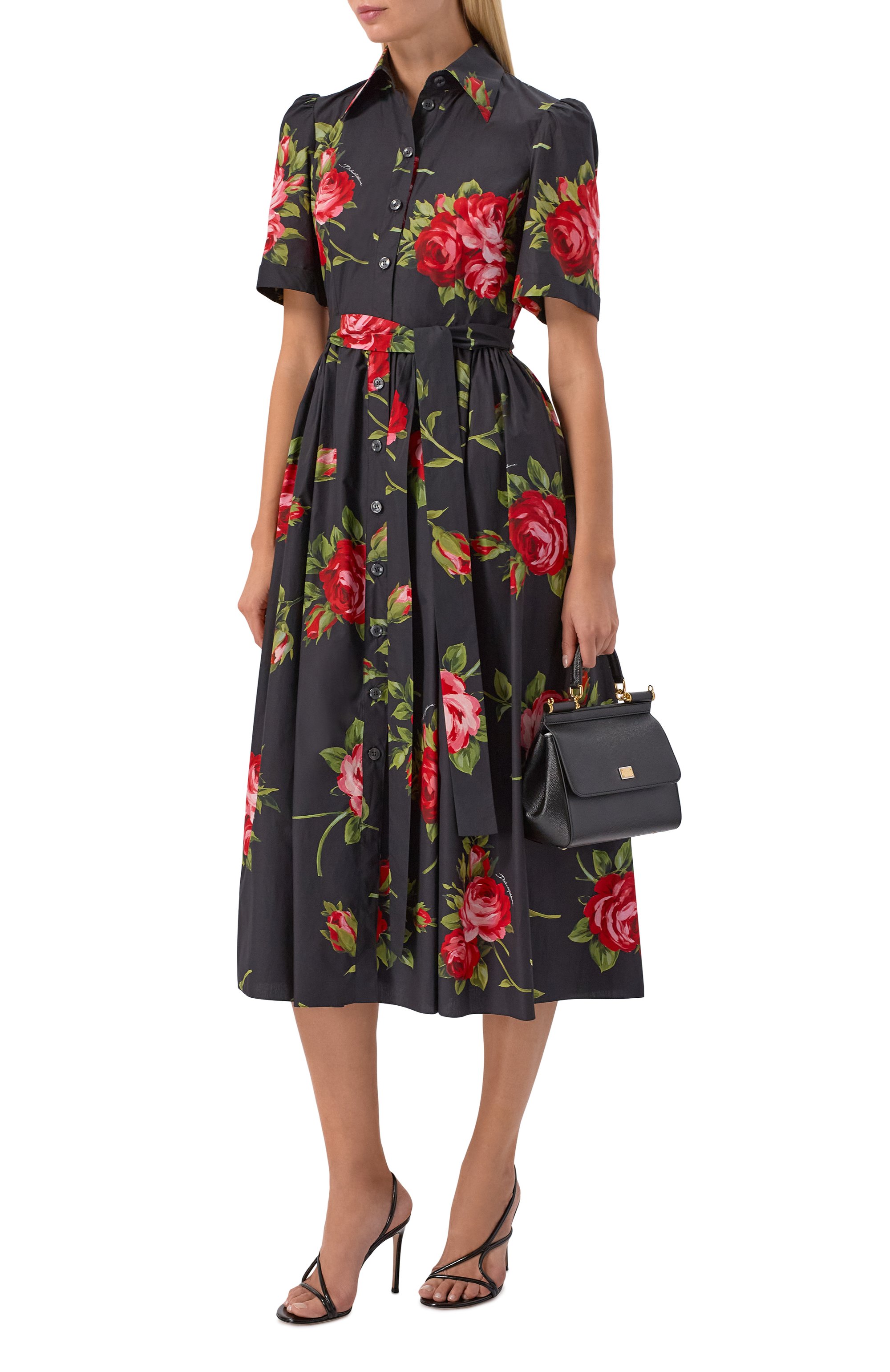 Хлопковое платье DOLCE & GABBANA, арт. F6JFNT/HS5UT, фото 2