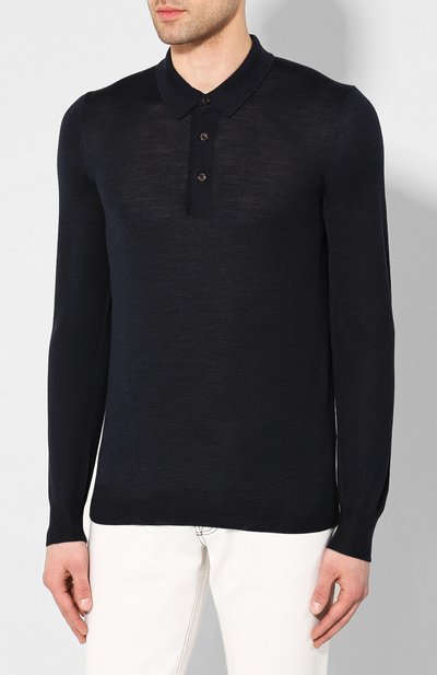 Поло из шерсти и шелка GRAN SASSO, арт. 57132/13190, фото 3