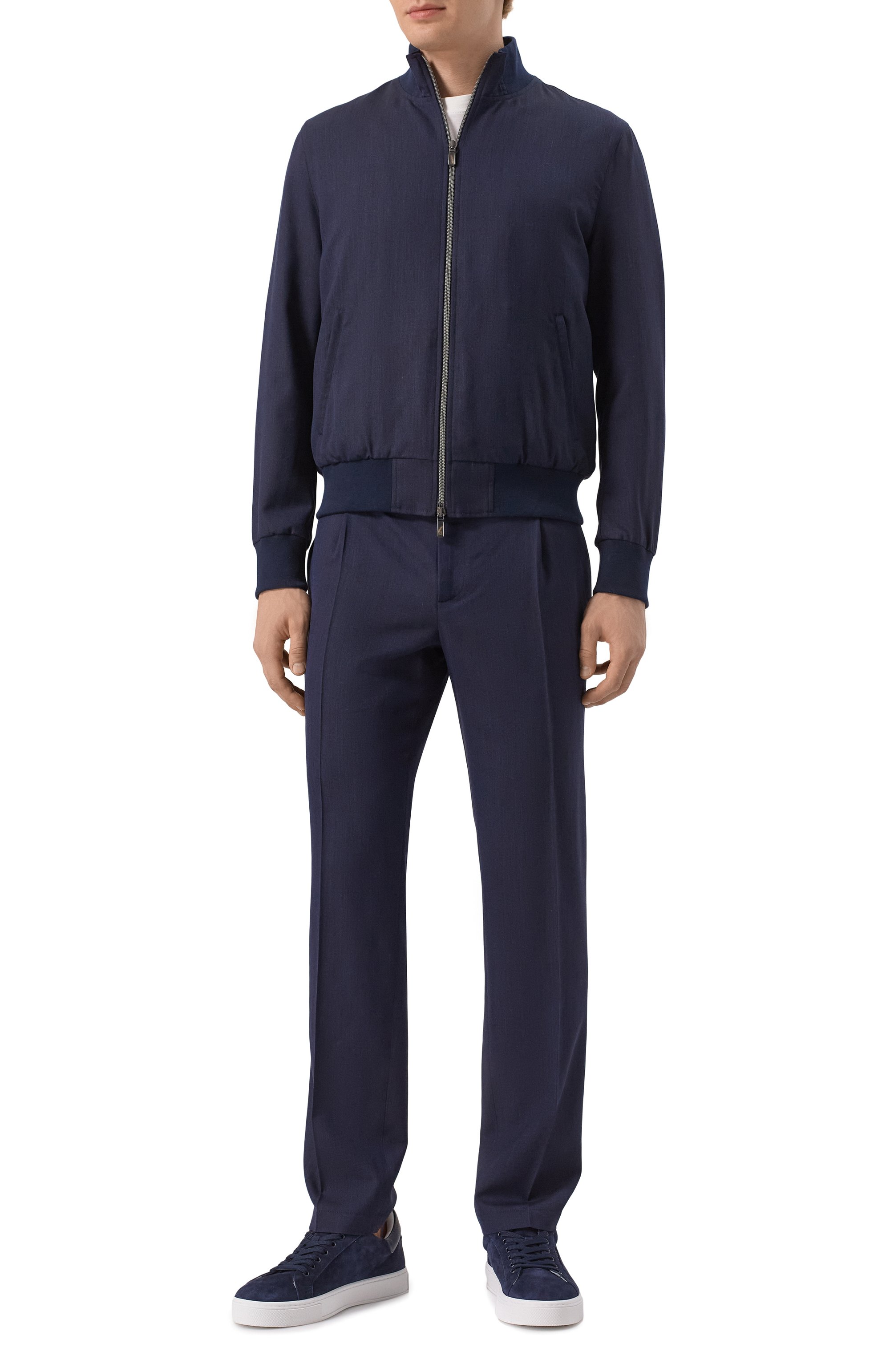 Толстовка из шерсти и шелка CAPOBIANCO темно-синего цвета по цене 110500 руб., арт. 18M183.LR00., фото 2 Толстовка из шерсти и шелка CAPOBIANCO, арт. 18M183.LR00., фото 2