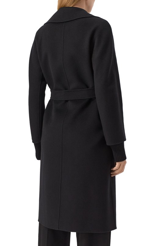 Пальто из шерсти и кашемира Max Mara Studio CLES Чёрный  CLES Фото 4