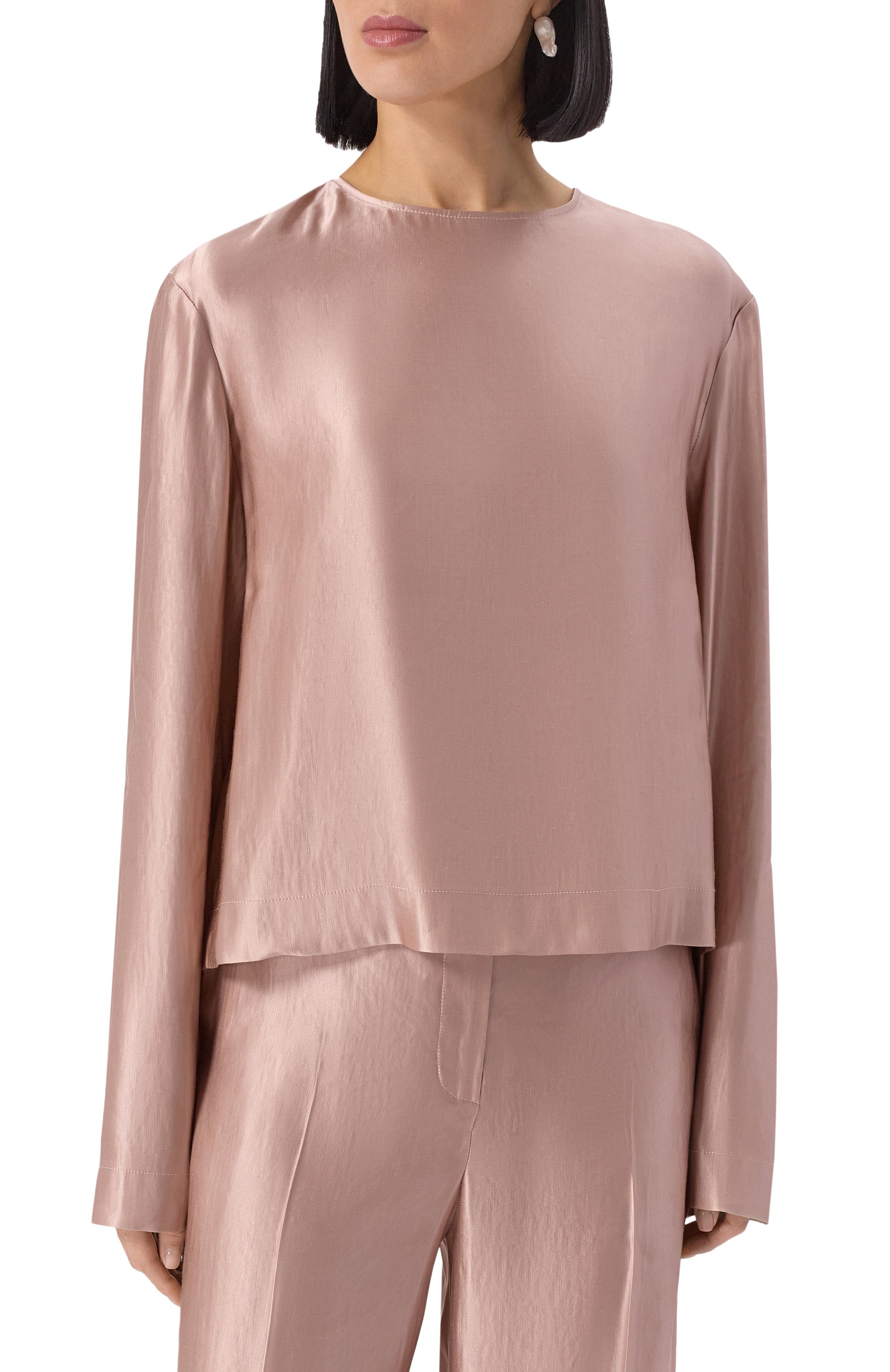 Блузка изо льна и шелка LOULOU DE SAISON, арт. NIN0, фото 3