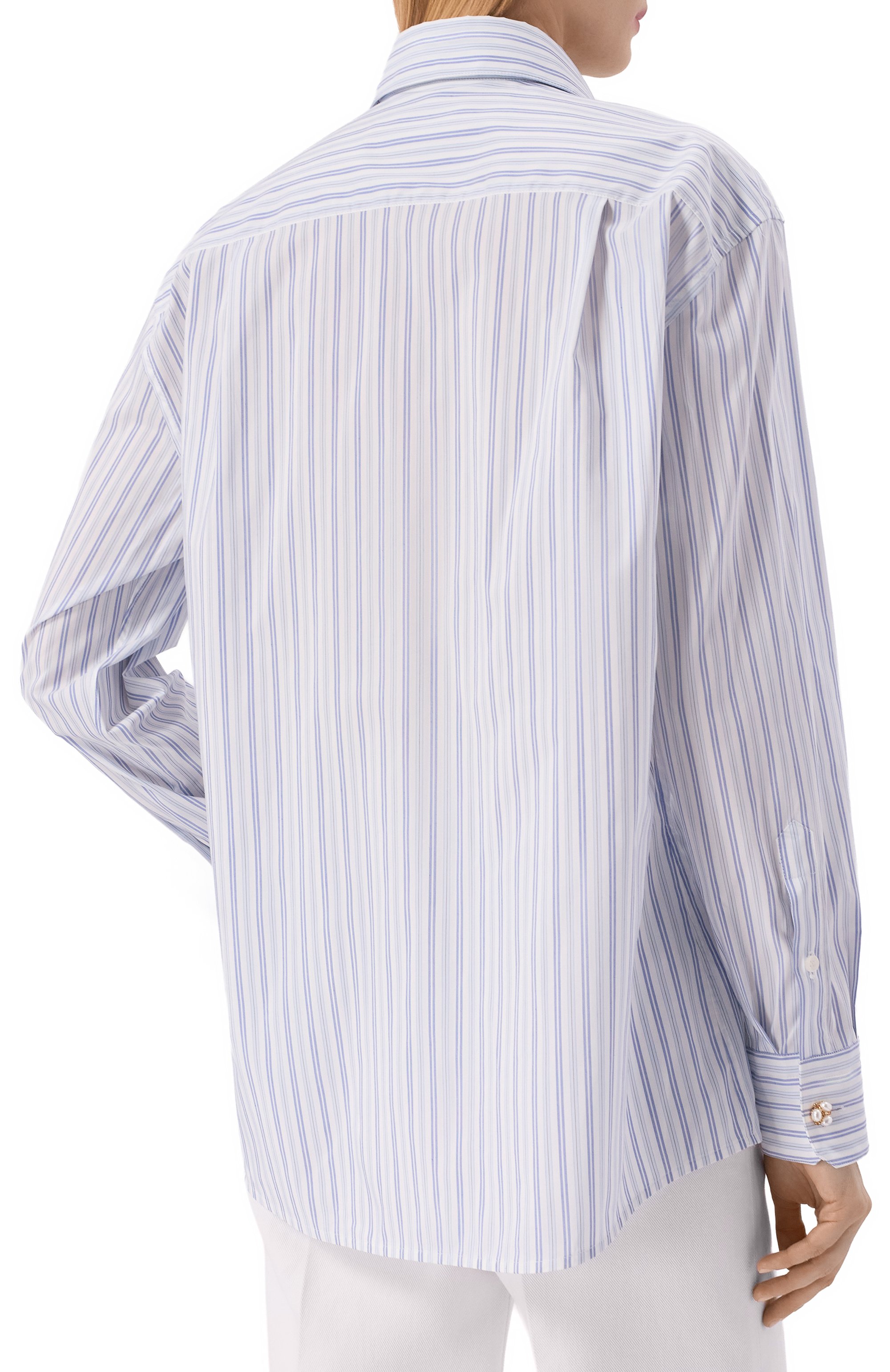 Рубашка DOLCE & GABBANA голубого цвета по цене 98000 руб., арт. F5U25Z/FBMFN, фото 4 Рубашка DOLCE & GABBANA, арт. F5U25Z/FBMFN, фото 4