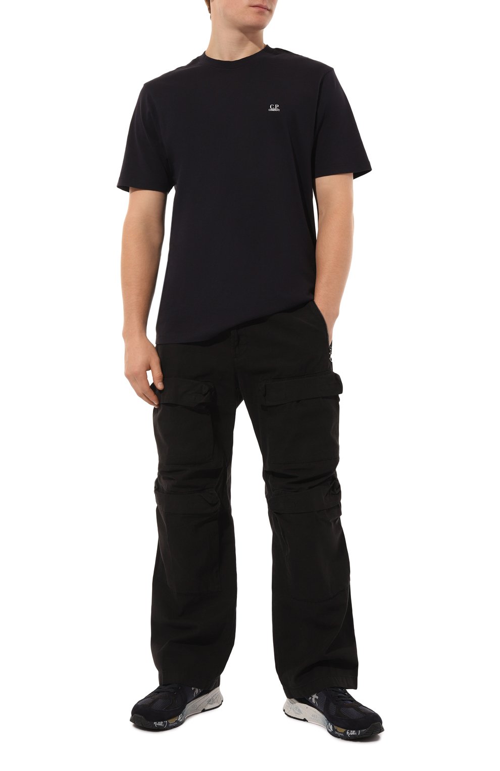 Хлопковая футболка C.P. COMPANY, арт. 17CMTS030A005100W, фото 2