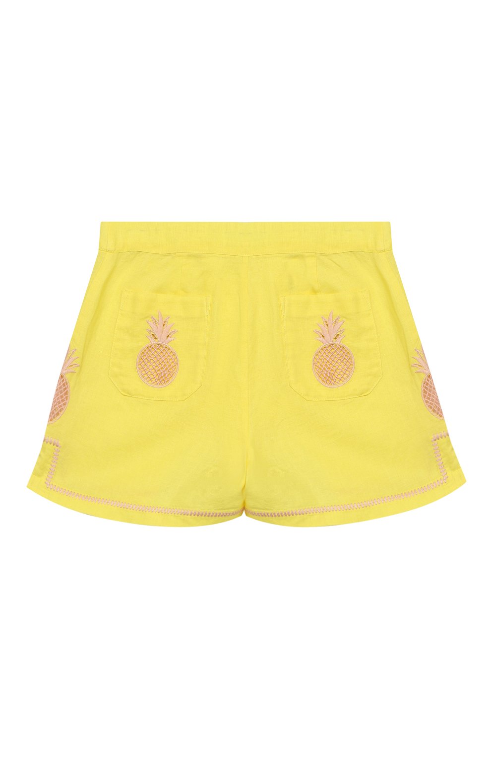 Шорты смеси из льна и хлопка STELLA MCCARTNEY желтого цвета по цене 6480 руб., арт. 539547/SMK65, фото 2 Шорты смеси из льна и хлопка STELLA MCCARTNEY, арт. 539547/SMK65, фото 2