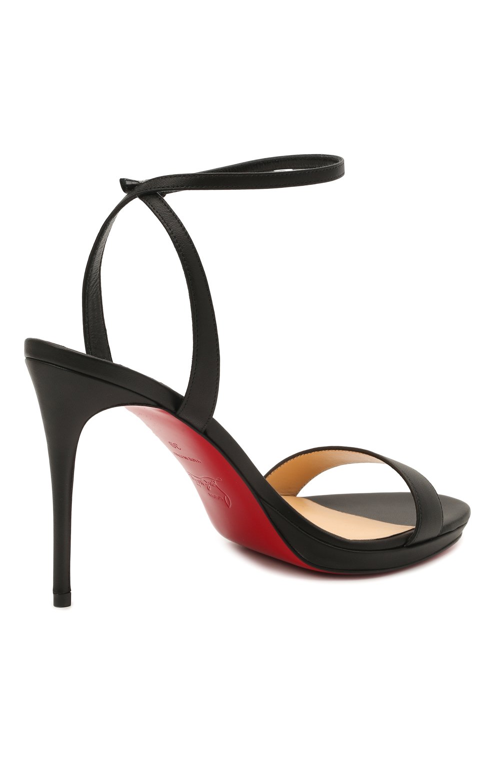 Кожаные босоножки loubi queen 100 CHRISTIAN LOUBOUTIN, арт. 1191580/L0UBI QUEEN 100, фото 4