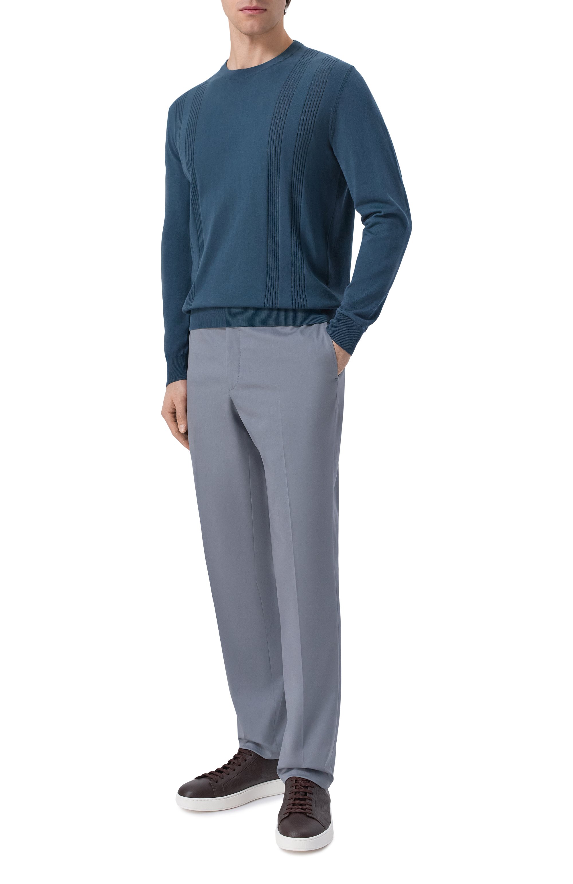 Хлопковые брюки CORNELIANI, арт. 275B01/2714517, фото 2