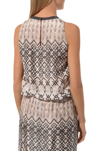 Шелковый топ BRUNELLO CUCINELLI, арт. MP00SSK900, фото 4