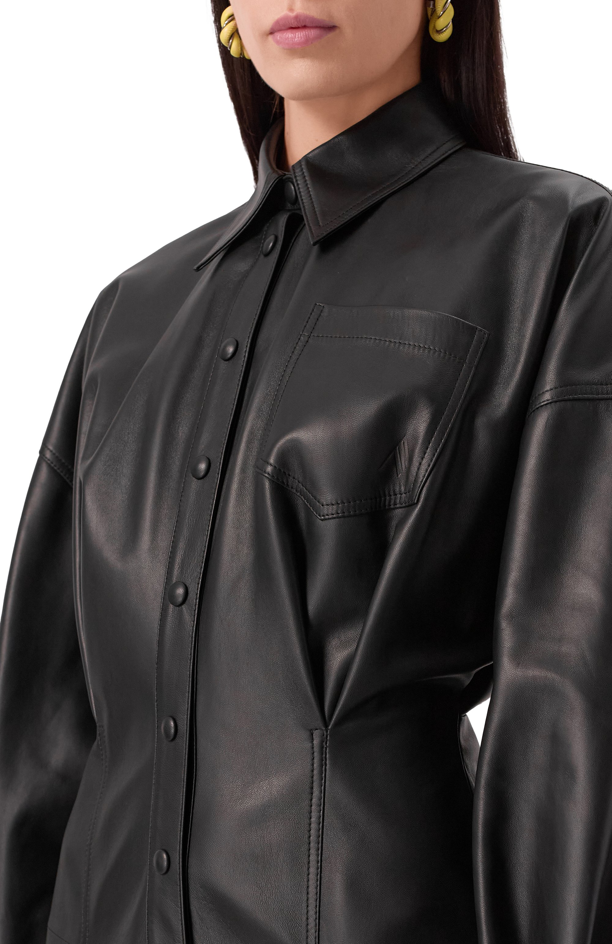 Кожаное платье THE ATTICO, арт. 250WCW00187/LBT129AA, фото 5