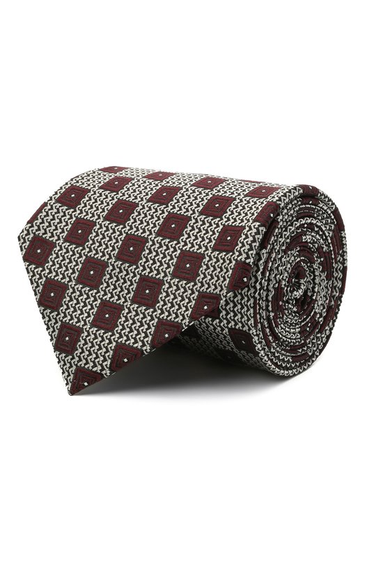 Шелковый галстук Zegna Z9D83/1XW Коричневый Z9D83/1XW