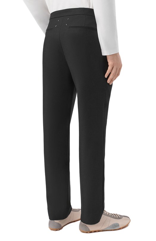 Шерстяные брюки Maison Margiela S50KA0388/S47782 Чёрный  S50KA0388/S47782 Фото 4