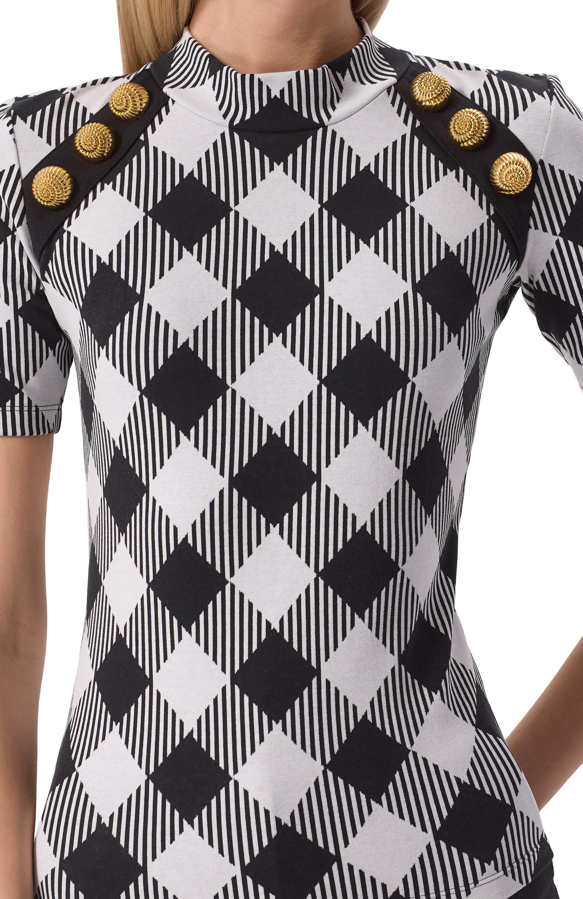 Хлопковый топ BALMAIN, арт. DF0EF091/JJ36, фото 5