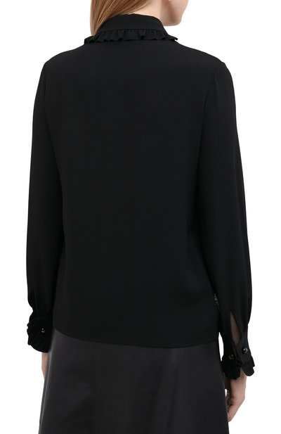 Блузка CELINE черного цвета по цене 170500 руб., арт. 2B395865C, фото 4 Блузка CELINE, арт. 2B395865C, фото 4