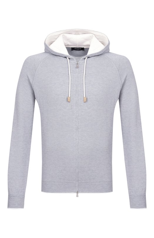 Кардиган из хлопка и кашемира Gran Sasso 57190/23202 Серый 57190/23202