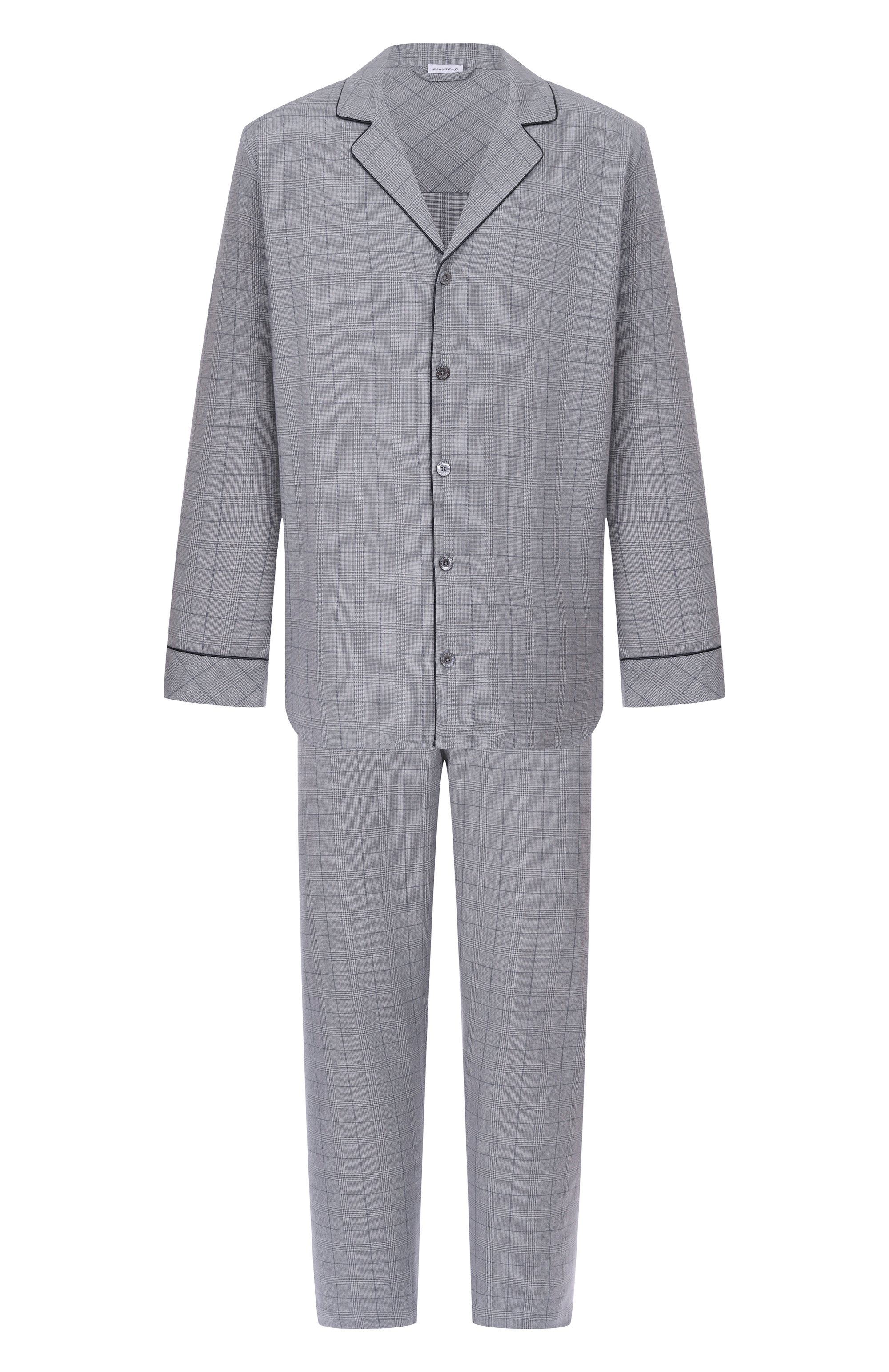 Пижама из хлопка и шерсти ZIMMERLI, арт. 4600-21001, фото 1