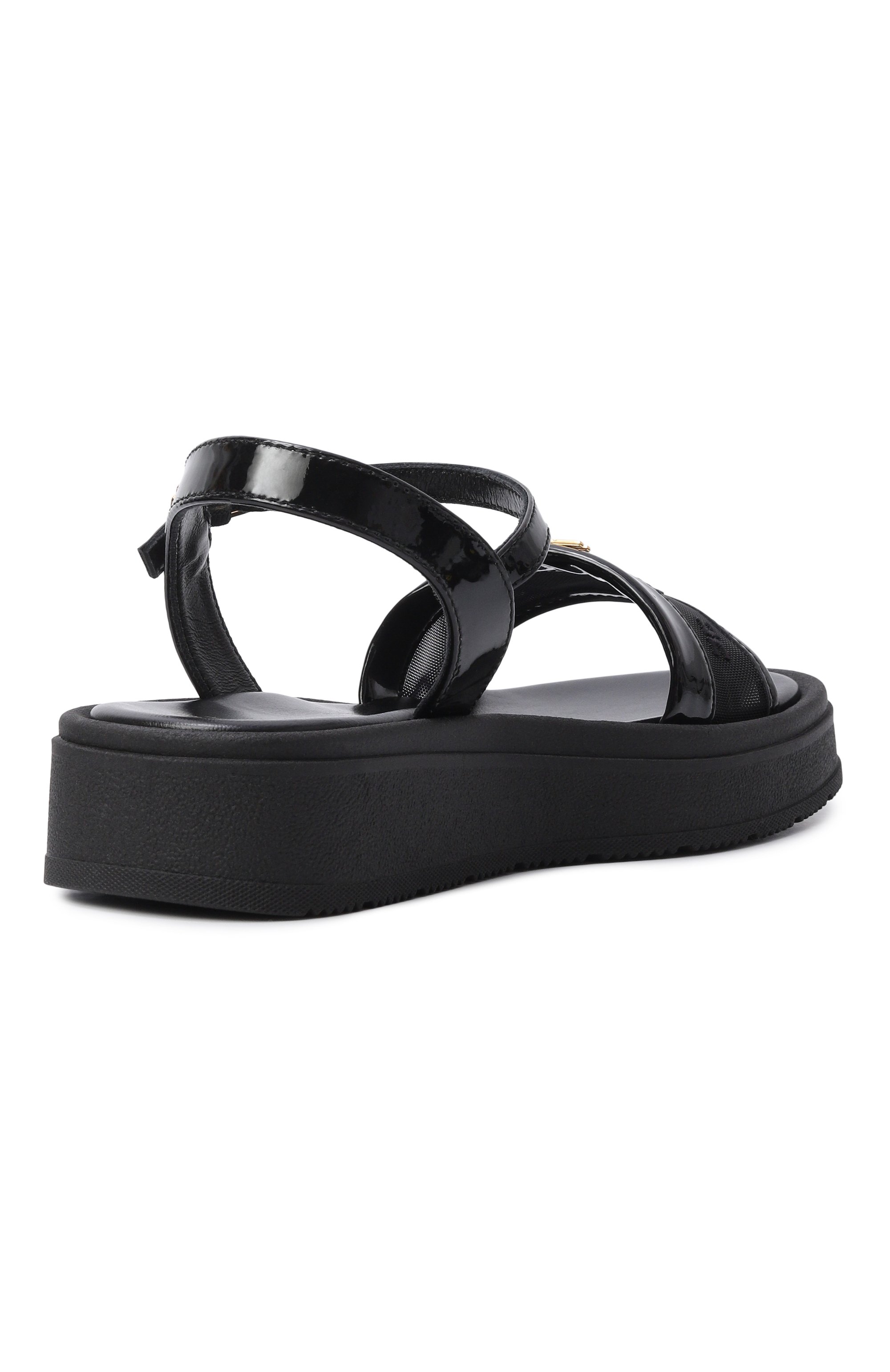 Босоножки ELISABETTA FRANCHI LA MIA BAMBINA черного цвета по цене 22500 руб., арт. F4A2-E0595-1921, фото 3 Босоножки ELISABETTA FRANCHI LA MIA BAMBINA, арт. F4A2-E0595-1921, фото 3