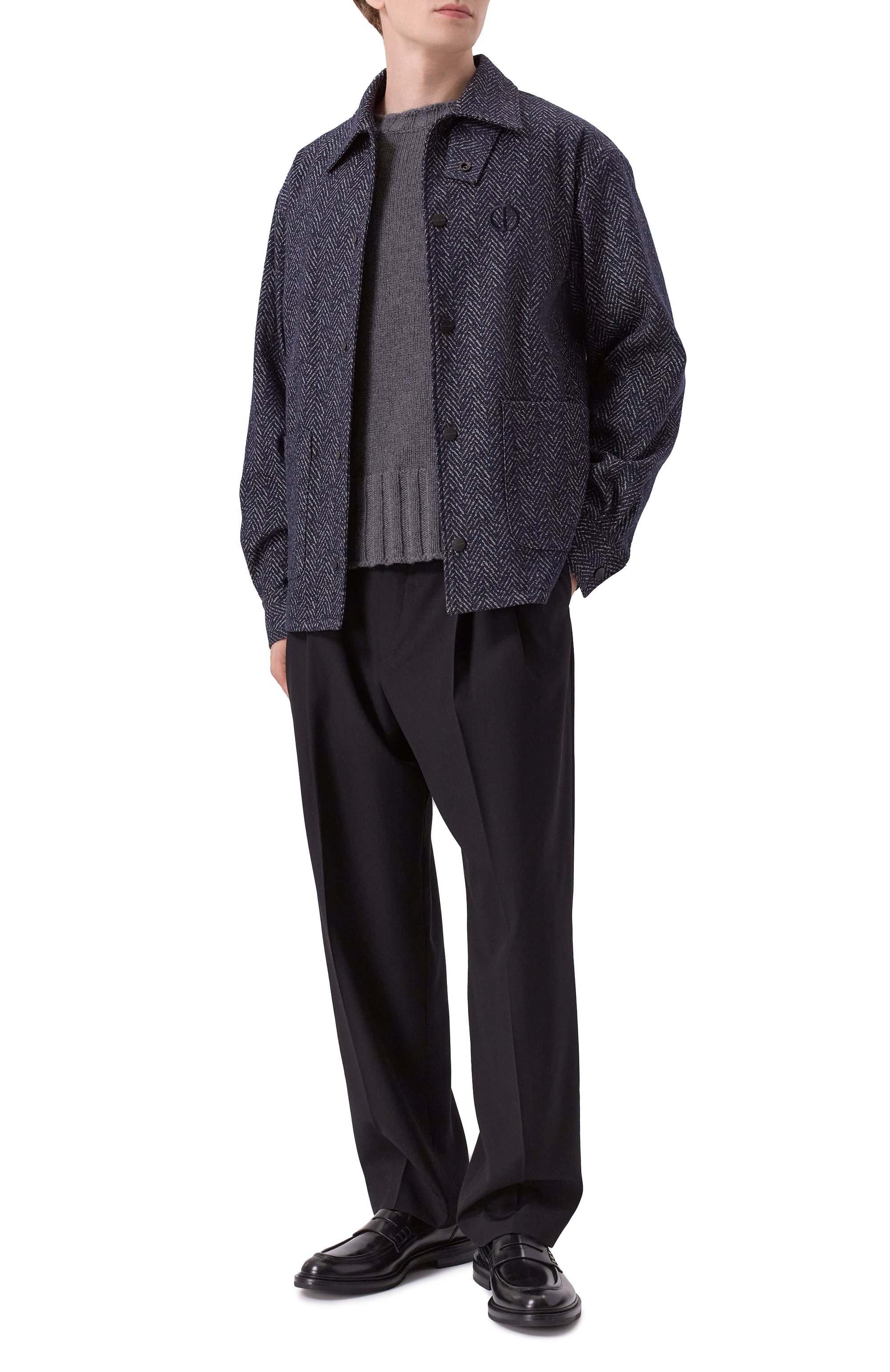 Хлопковая куртка-рубашка GIORGIO ARMANI, арт. GM002072/AF19617, фото 2