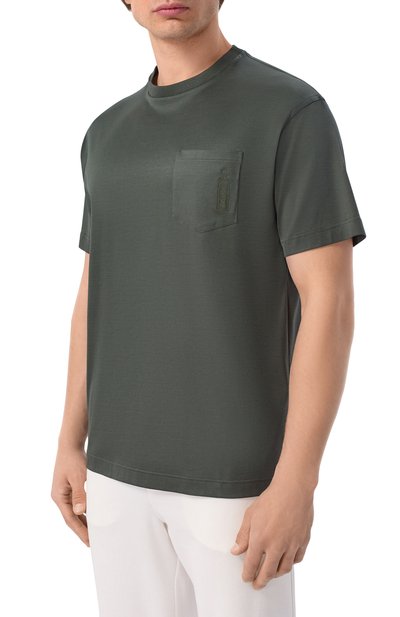 Хлопковая футболка ZILLI, арт. TSR03RM0100VZIN00, фото 3