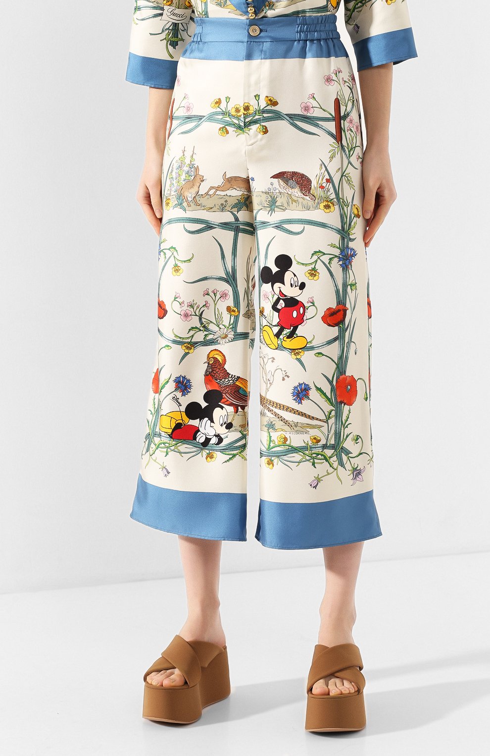 Шелковые брюки disney x gucci GUCCI, арт. 596961/ZAD0P, фото 3