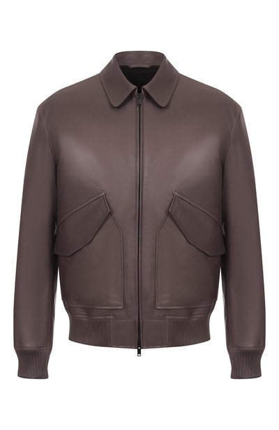 Мужской кожаный бомбер MVST, арт. 54205/48-56