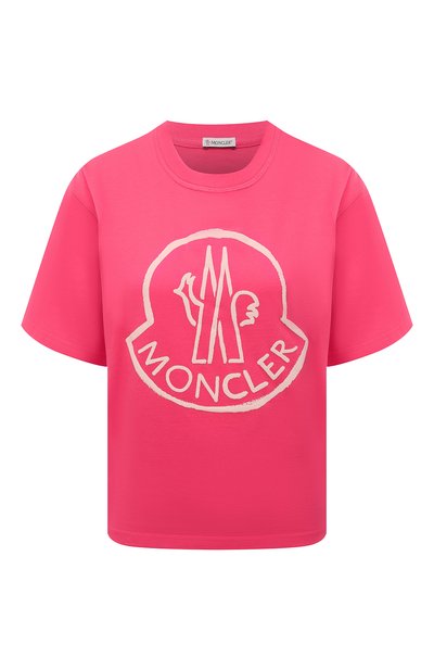 Женская хлопковая футболка MONCLER, арт. H1-093-8C000-09-829FB