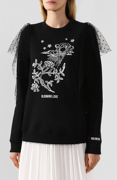 Хлопковый свитшот REDVALENTINO, арт. TR3MF03F/4UY, фото 3