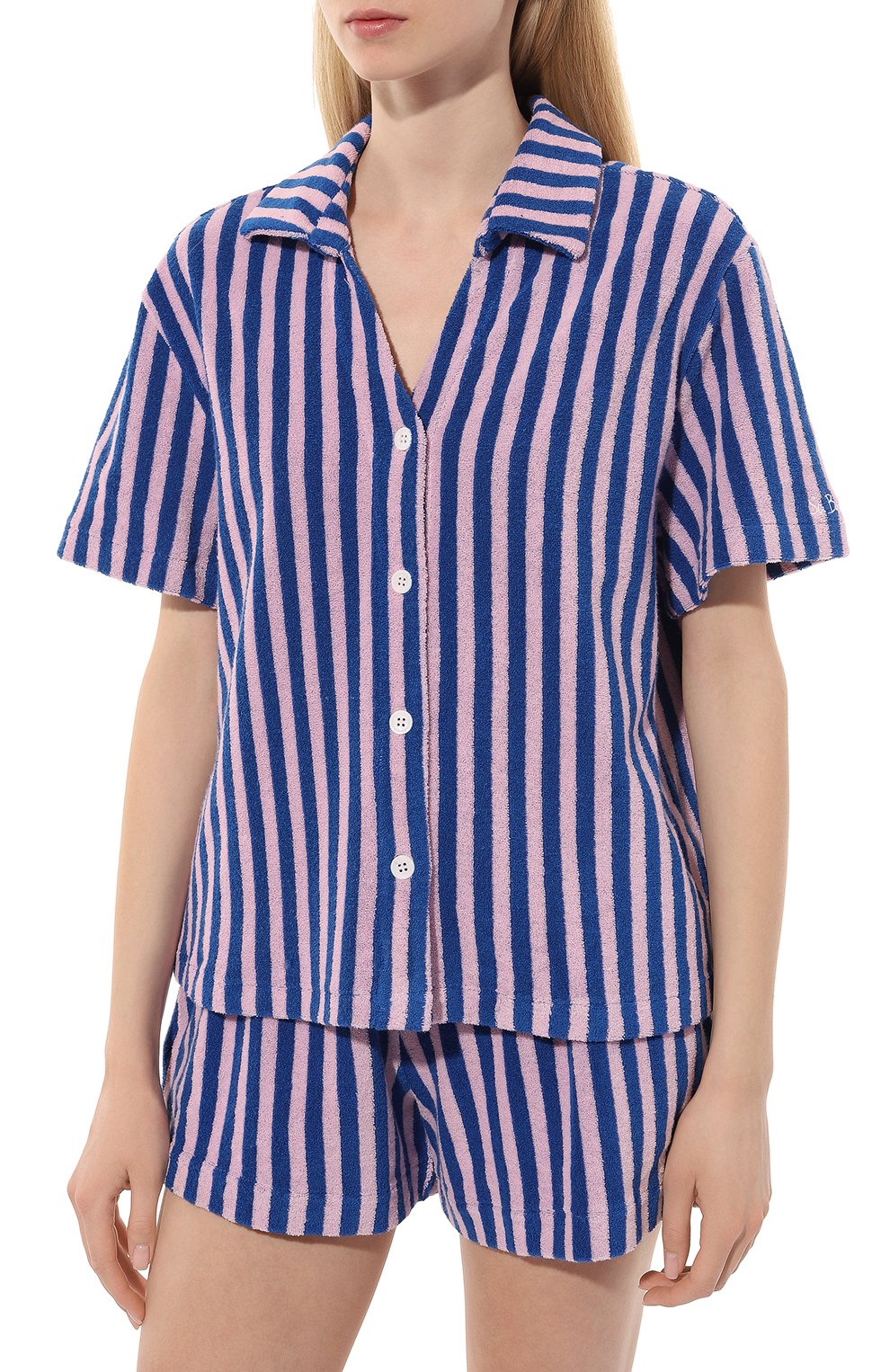 Рубашка MC2 SAINT BARTH сиреневого цвета по цене 16750 руб., арт. SHEILA, фото 3 Рубашка MC2 SAINT BARTH, арт. SHEILA, фото 3