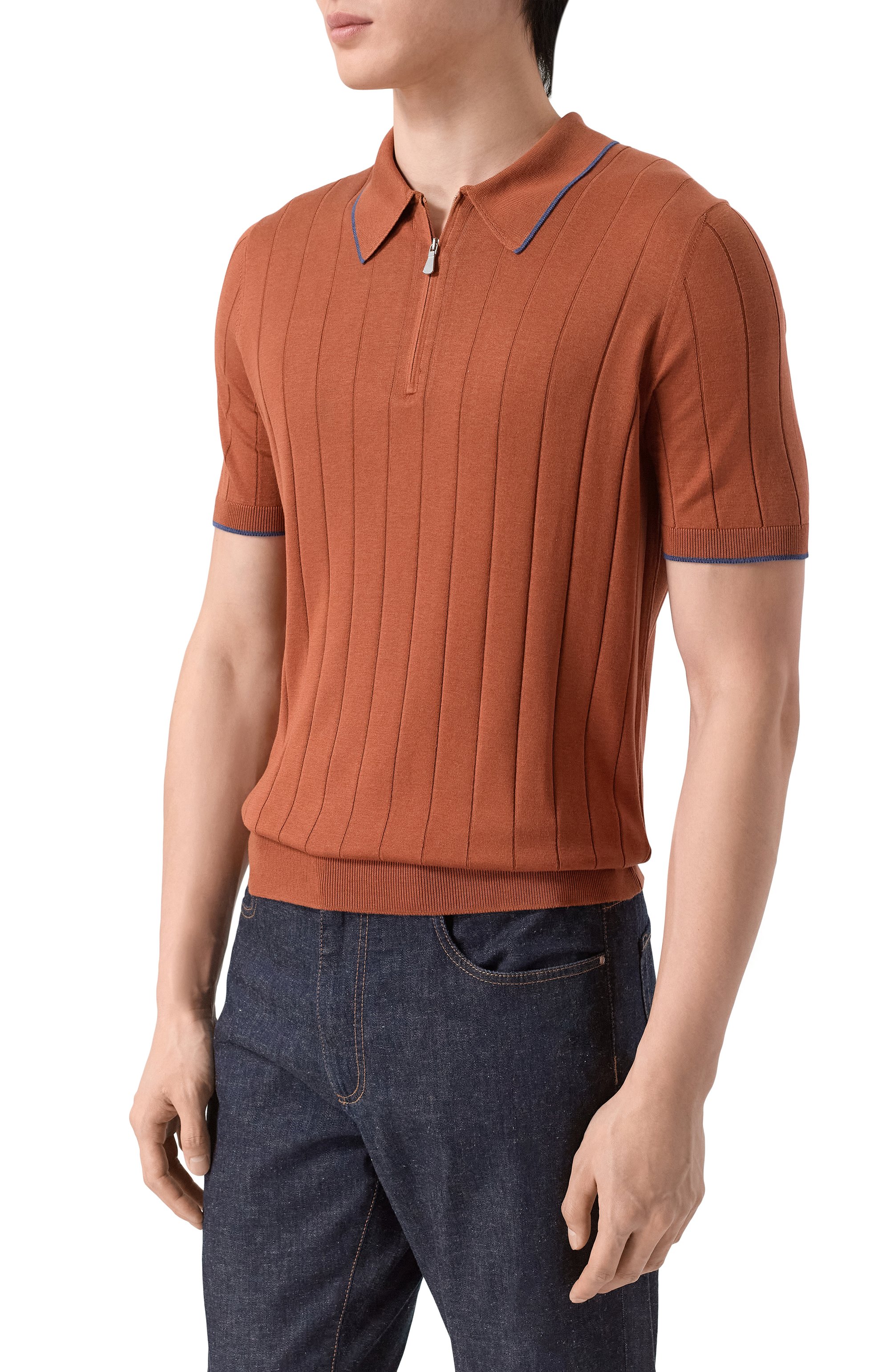 Шелковое поло GRAN SASSO, арт. 43128/23510, фото 3