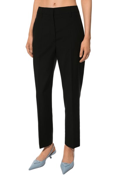 Шерстяные брюки PRADA, арт. P288D-1XMY-F0002-202, фото 3