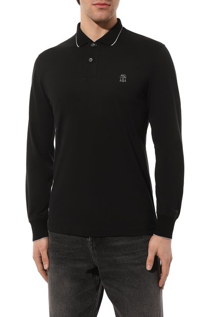 Хлопковое поло BRUNELLO CUCINELLI, арт. M0T619769G, фото 3