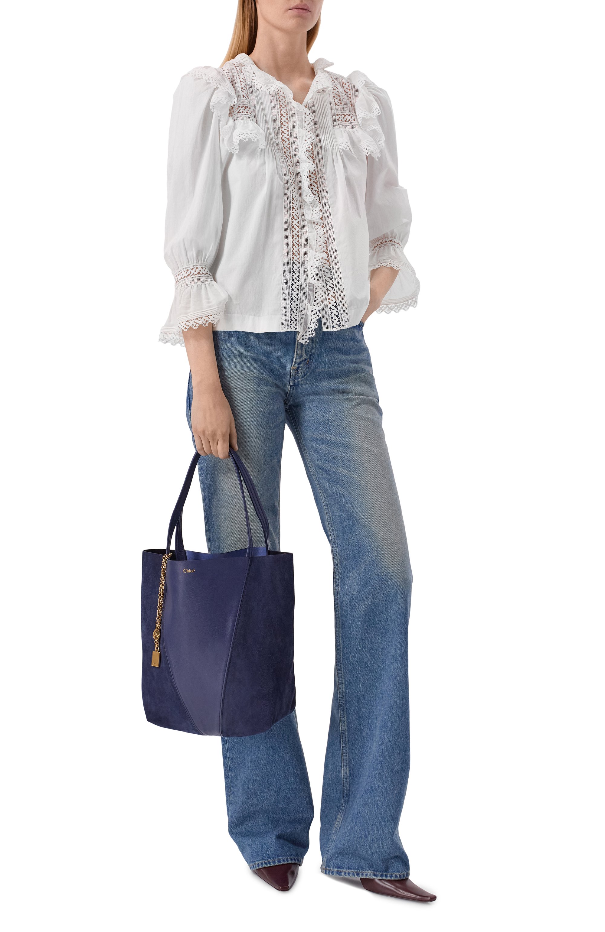 Сумка-тоут spin medium CHLOÉ, арт. CH25WS811Q76, фото 3