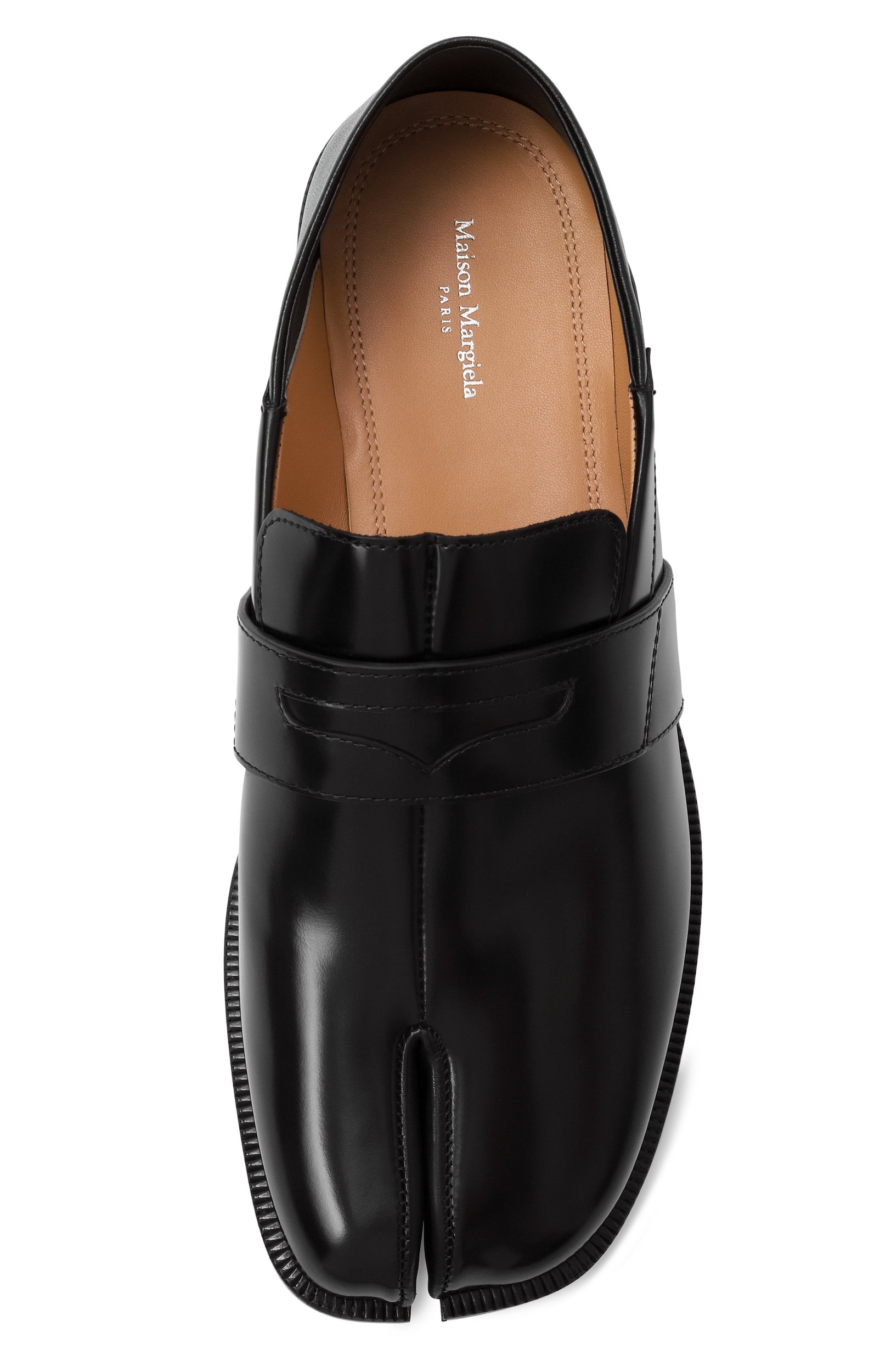 Кожаные пенни-лоферы tabi MAISON MARGIELA черного цвета по цене 137000 руб., арт. S39WR0021/P2820, фото 6 Кожаные пенни-лоферы tabi MAISON MARGIELA, арт. S39WR0021/P2820, фото 6