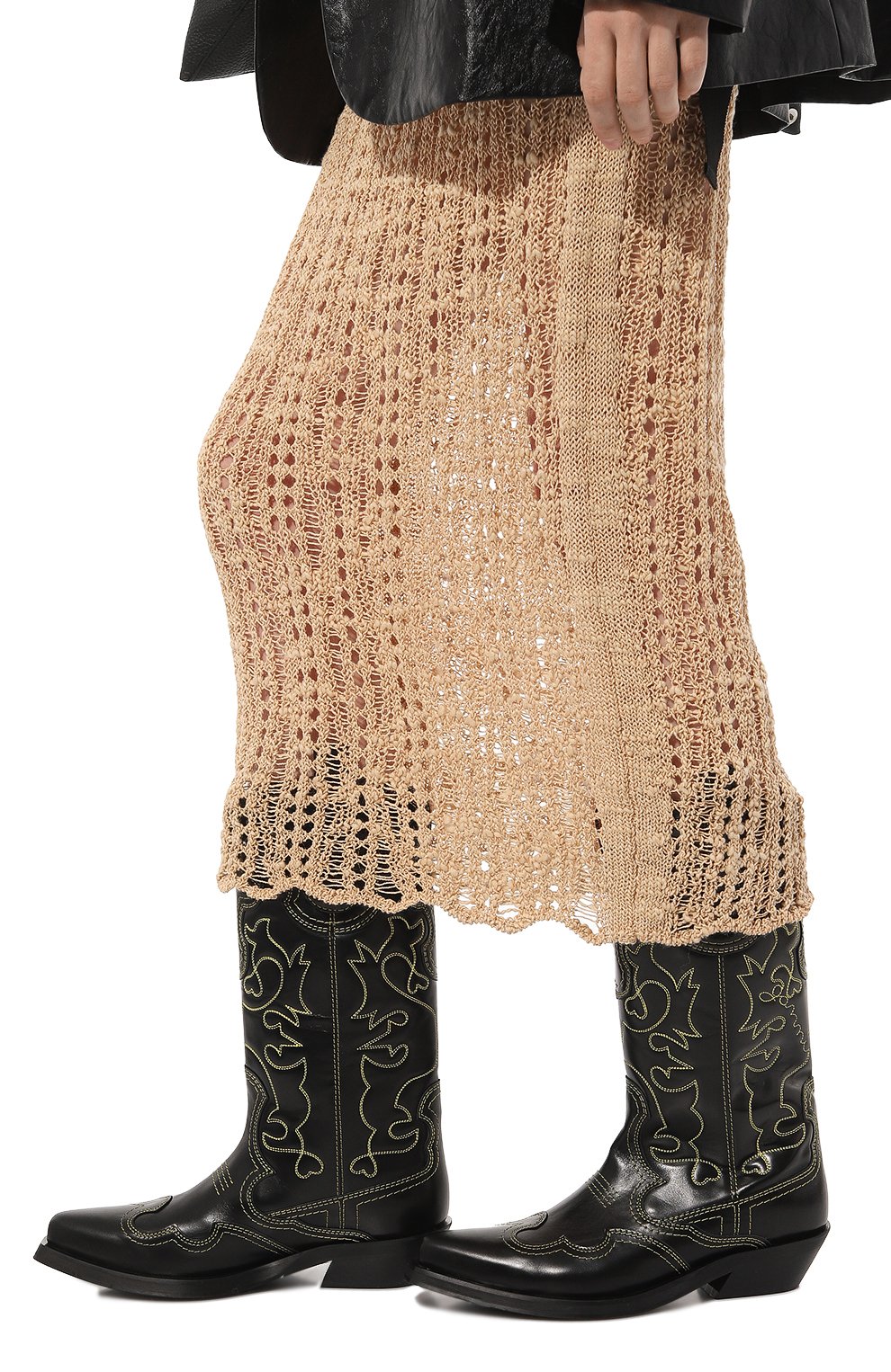 Кожаные казаки GANNI, арт. S2169, фото 3