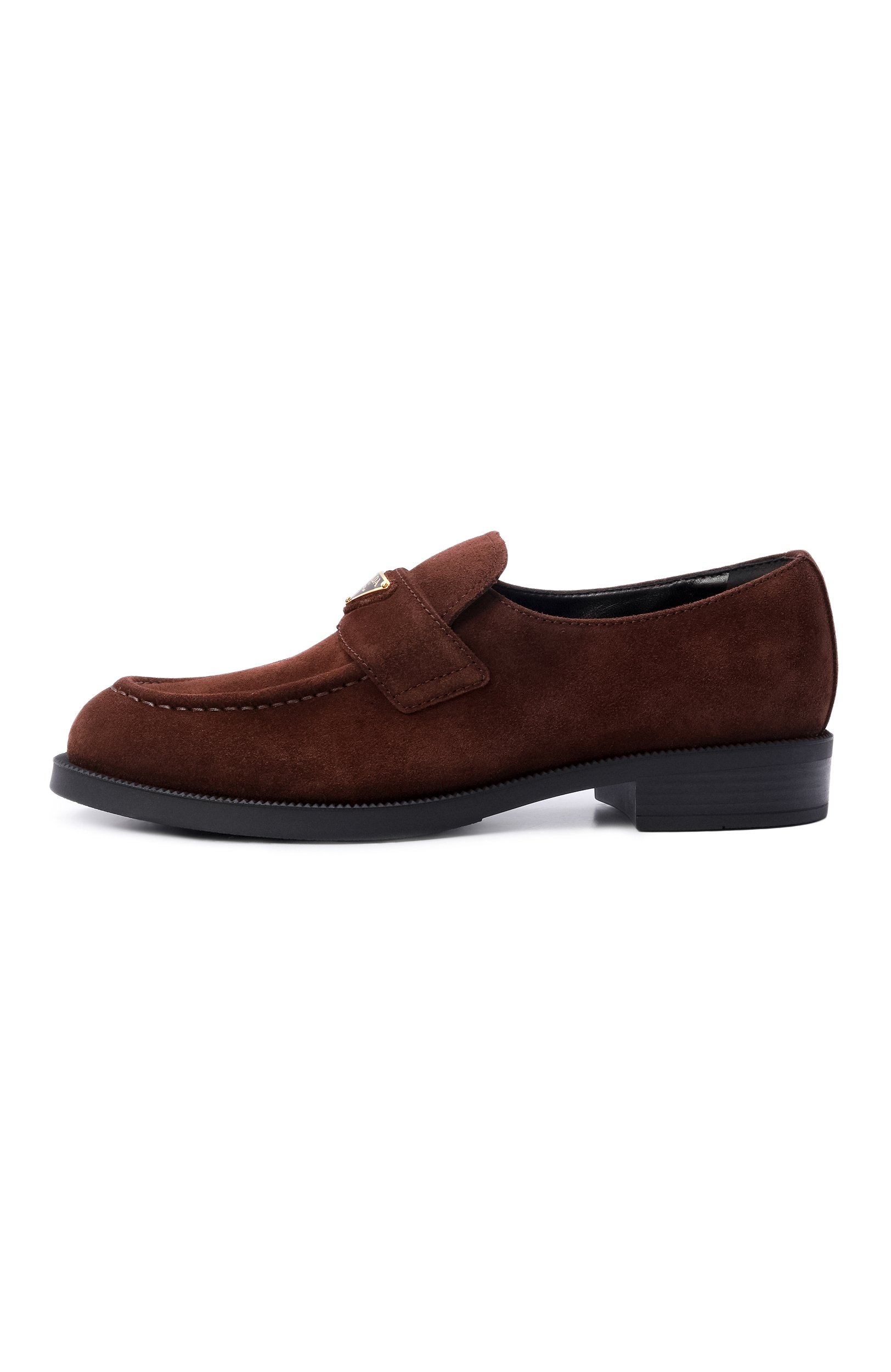 Замшевые лоферы chocolate PRADA, арт. 1D329N/103, фото 4