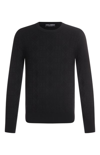 Мужской джемпер из шерсти и шелка DOLCE & GABBANA, арт. GXX02T/JGMAC