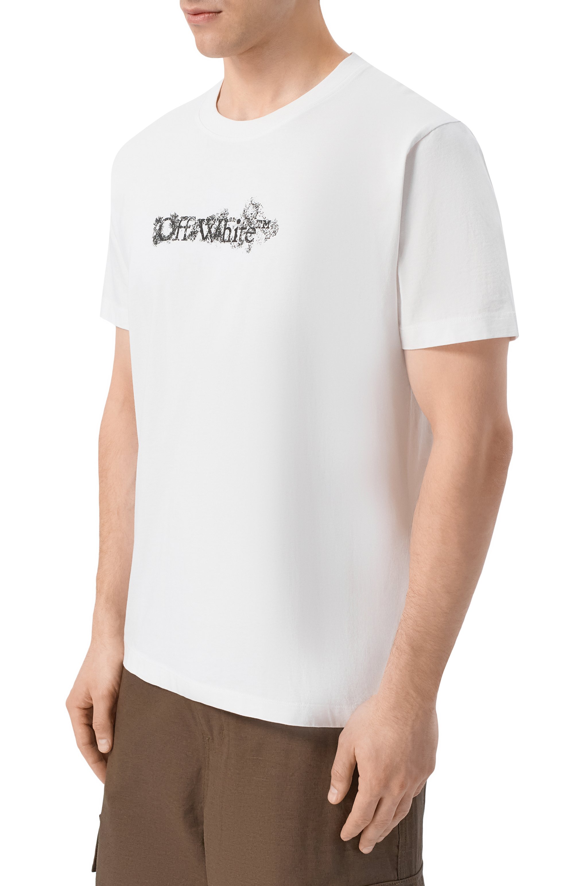 Хлопковая футболка OFF-WHITE, арт. 0MAA027S26JER007, фото 3