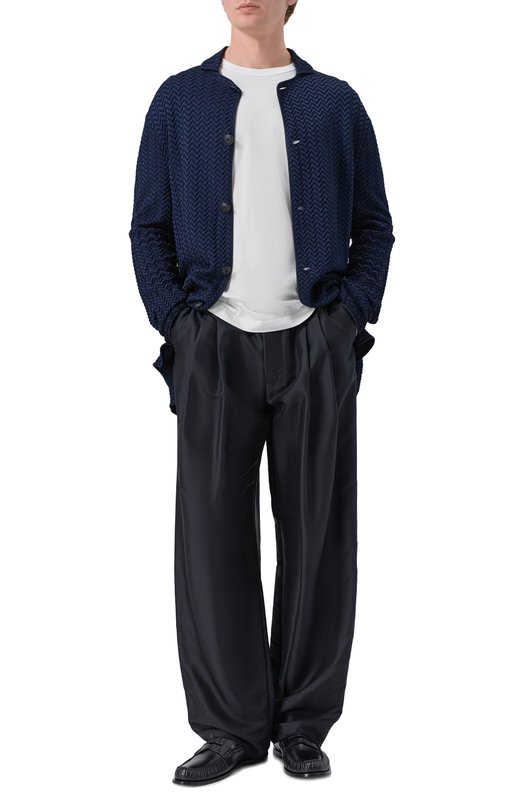 Шелковые брюки Giorgio Armani GM003380/TE21016 Чёрный  GM003380/TE21016 Фото 2