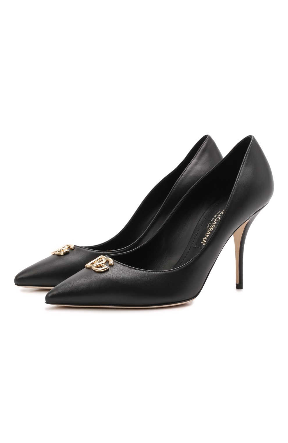 Кожаные туфли cardinale DOLCE & GABBANA черного цвета по цене 87650 руб., арт. CD1648/AQ994, фото 1 Кожаные туфли cardinale DOLCE & GABBANA, арт. CD1648/AQ994, фото 1