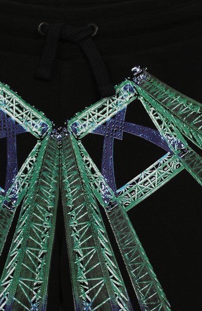 Хлопковые шорты MARCELO BURLON KIDS OF MILAN, арт. 20E/B/MB/3201/0020/2-6Y, фото 3