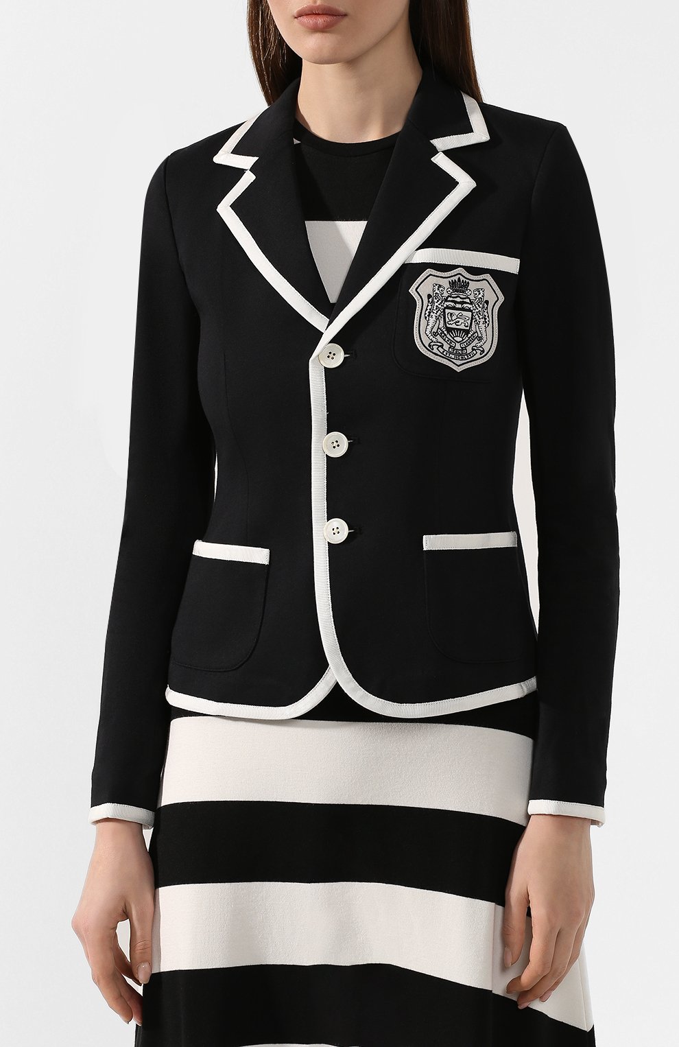 Хлопковый жакет POLO RALPH LAUREN, арт. 211792458, фото 3