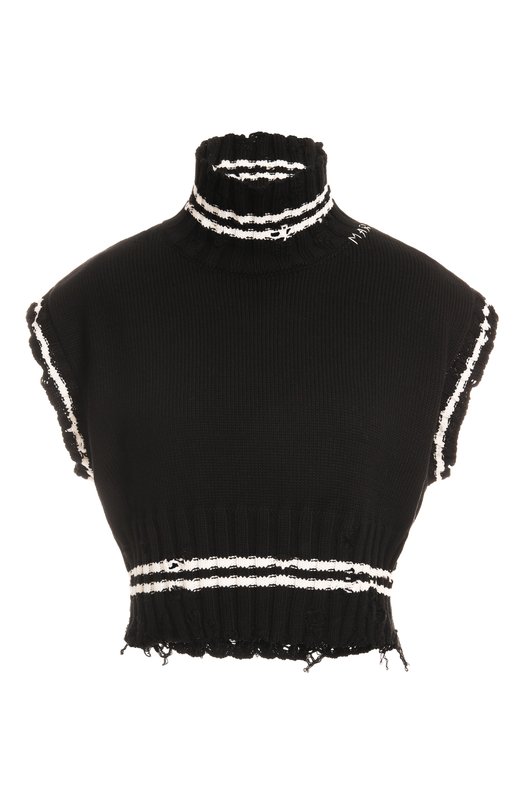 Хлопковый жилет Marni DVMD0140Q0/UFC652 Чёрный DVMD0140Q0/UFC652