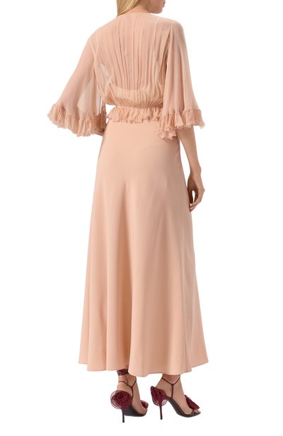 Шелковое платье CHLOÉ, арт. CHC25SR026355, фото 4