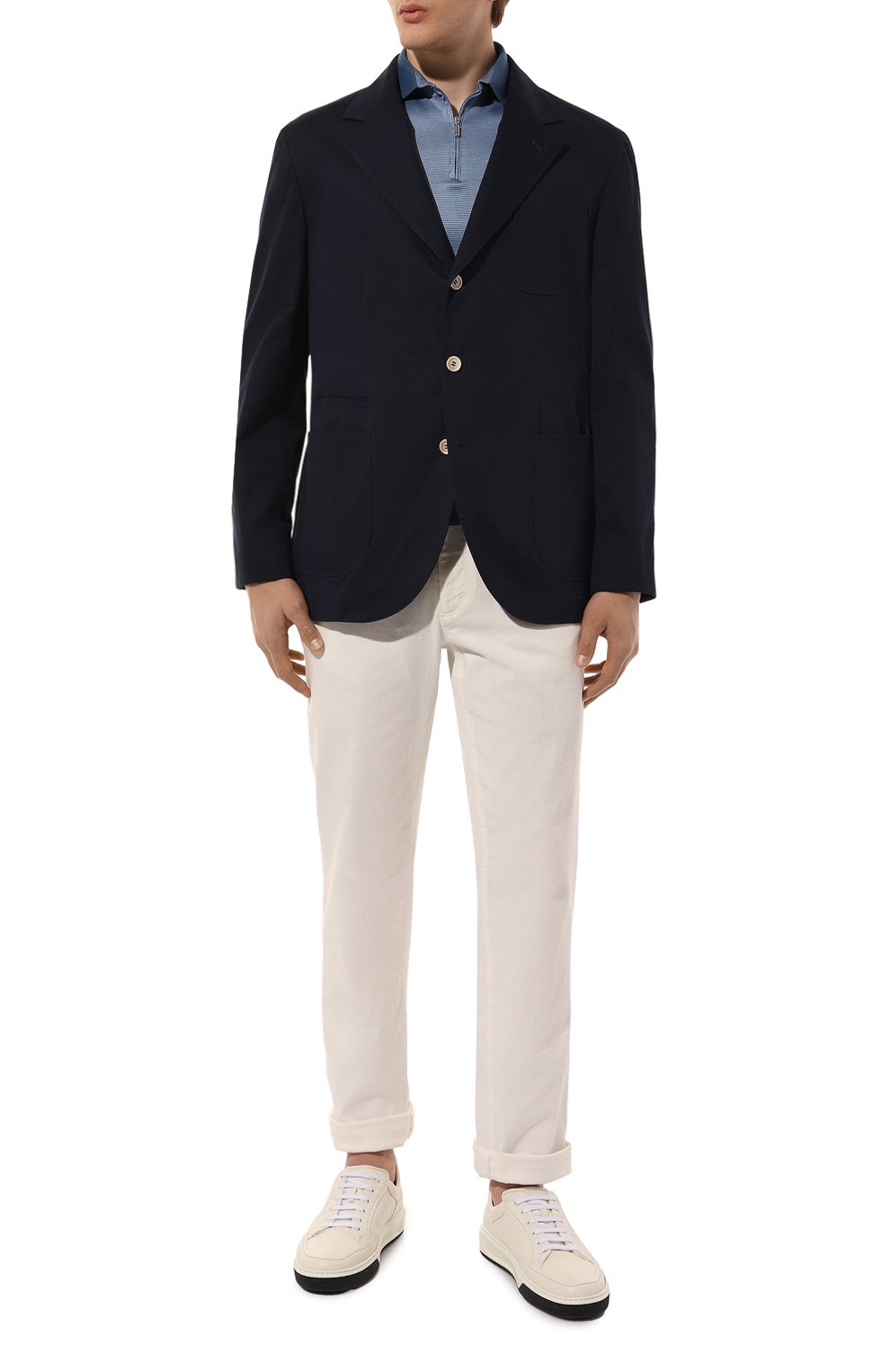 Хлопковый пиджак BRUNELLO CUCINELLI, арт. ML4727BND, фото 2