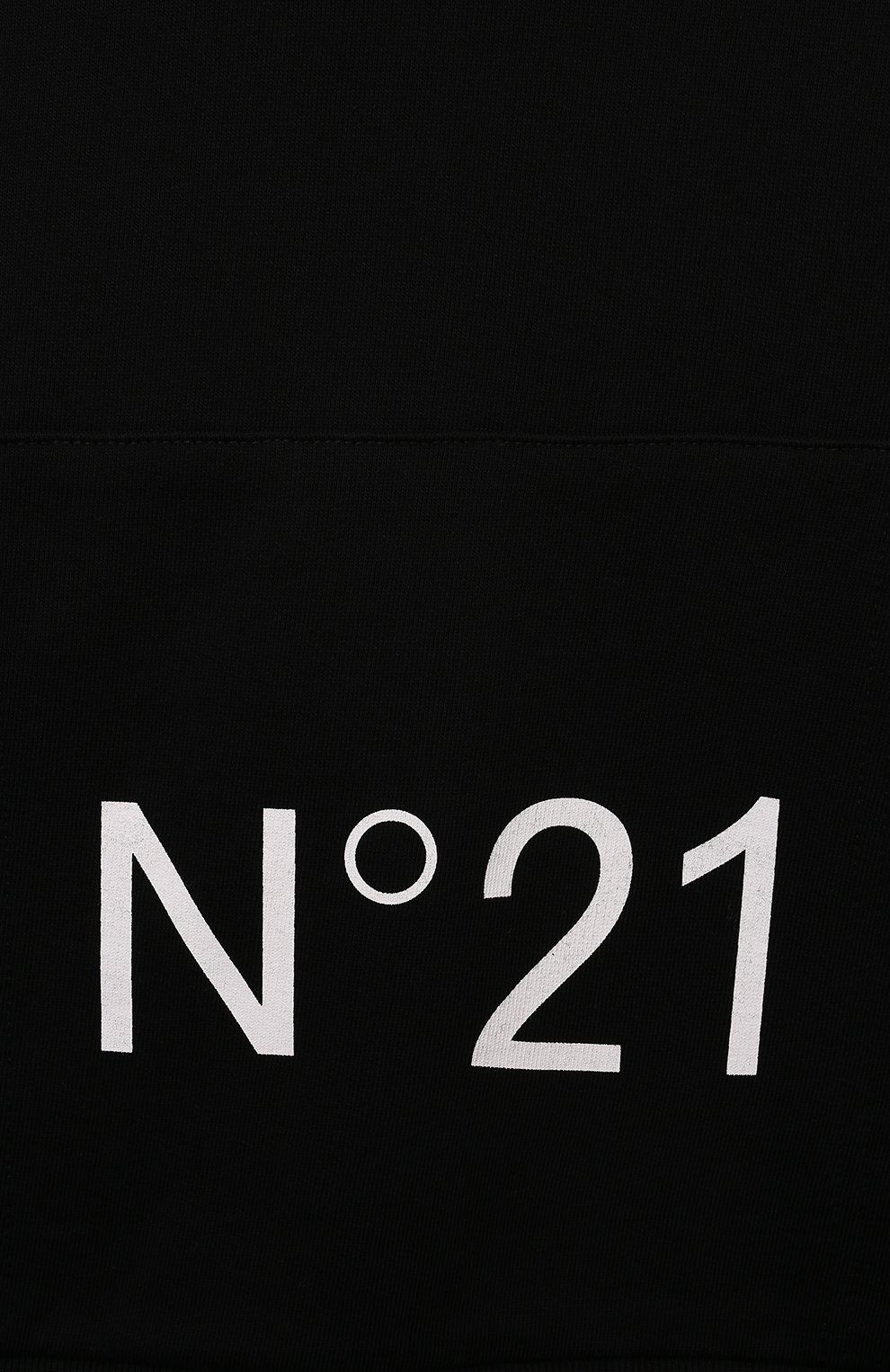 Хлопковое худи N21 черного цвета по цене 9950 руб., арт. N21893/N0154, фото 3 Хлопковое худи N21, арт. N21893/N0154, фото 3